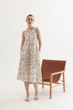 RAYLA FLORAL PRINTED HALTER MIDI DRESS W SASH RAYLA FLORAL PRINTED HALTER MIDI DRESS W SASH