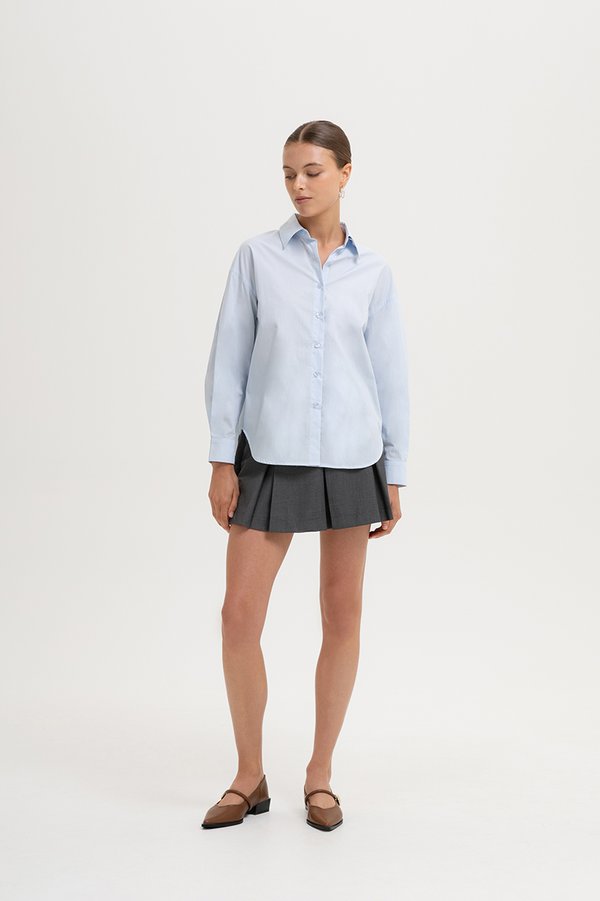 KIARA TIE BACK OVERSIZED BUTTONDOWN SHIRT
