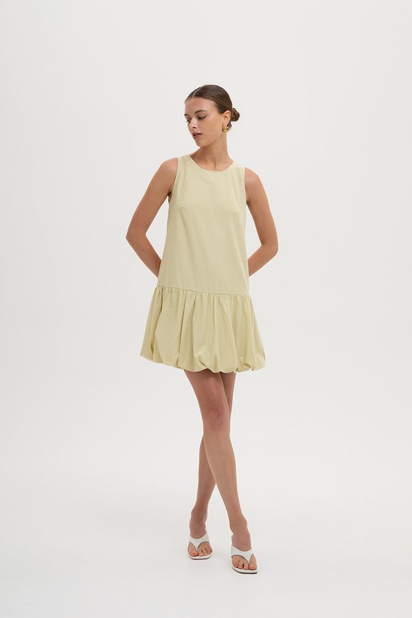 CARLA DROP WAIST BUBBLE HEM DRESS