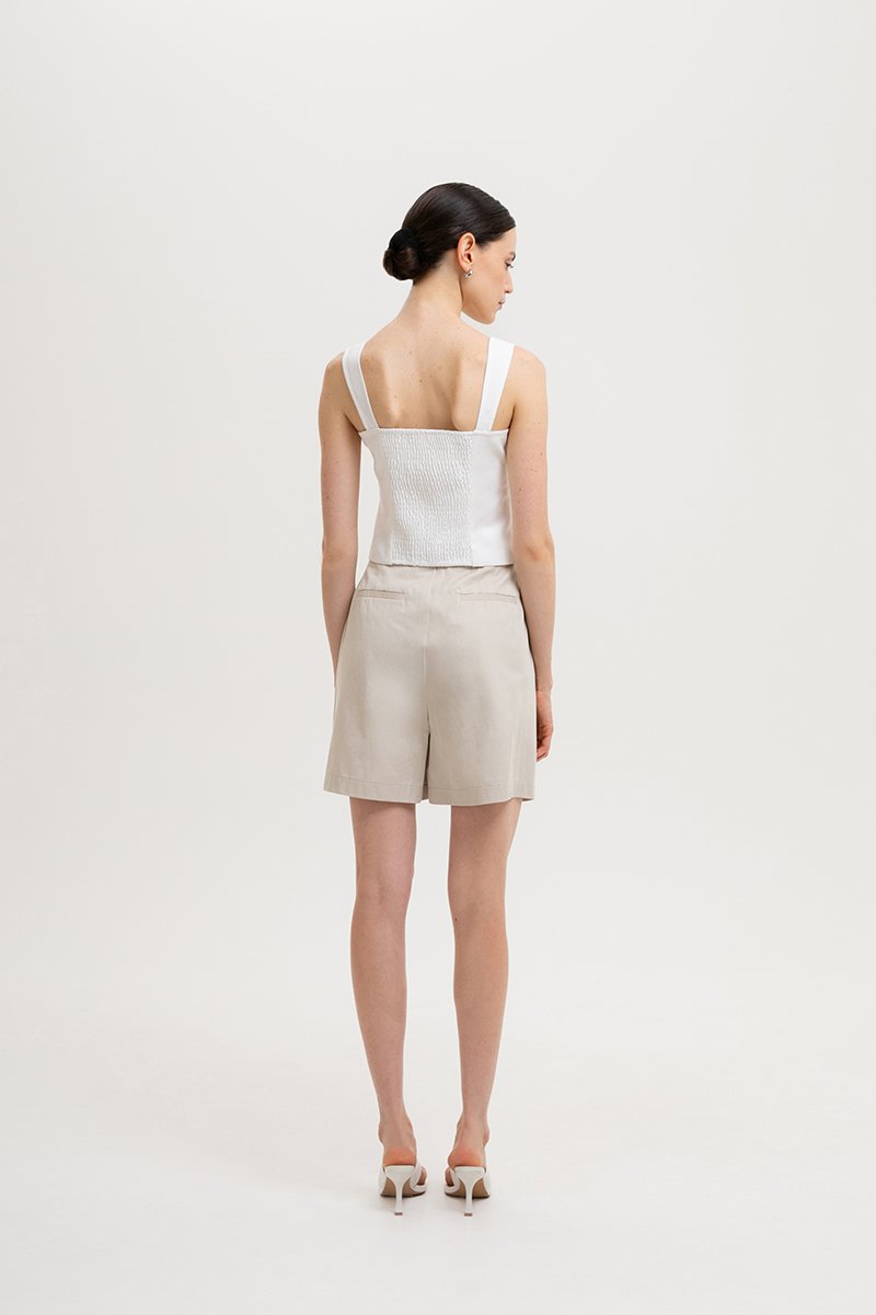 DANIELLE BUTTONDOWN BUSTIER TOP