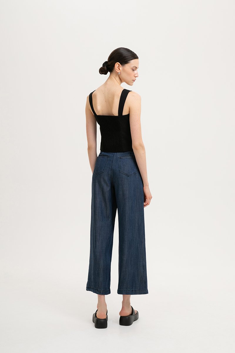 DANIELLE BUTTONDOWN BUSTIER TOP