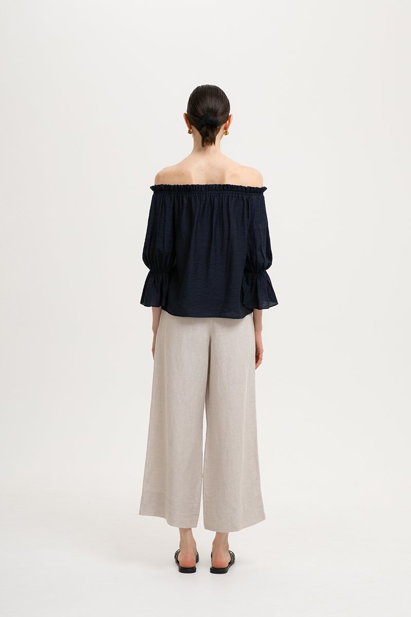 RUBY OFFSHOULDER BALLOON SLEEVE TOP