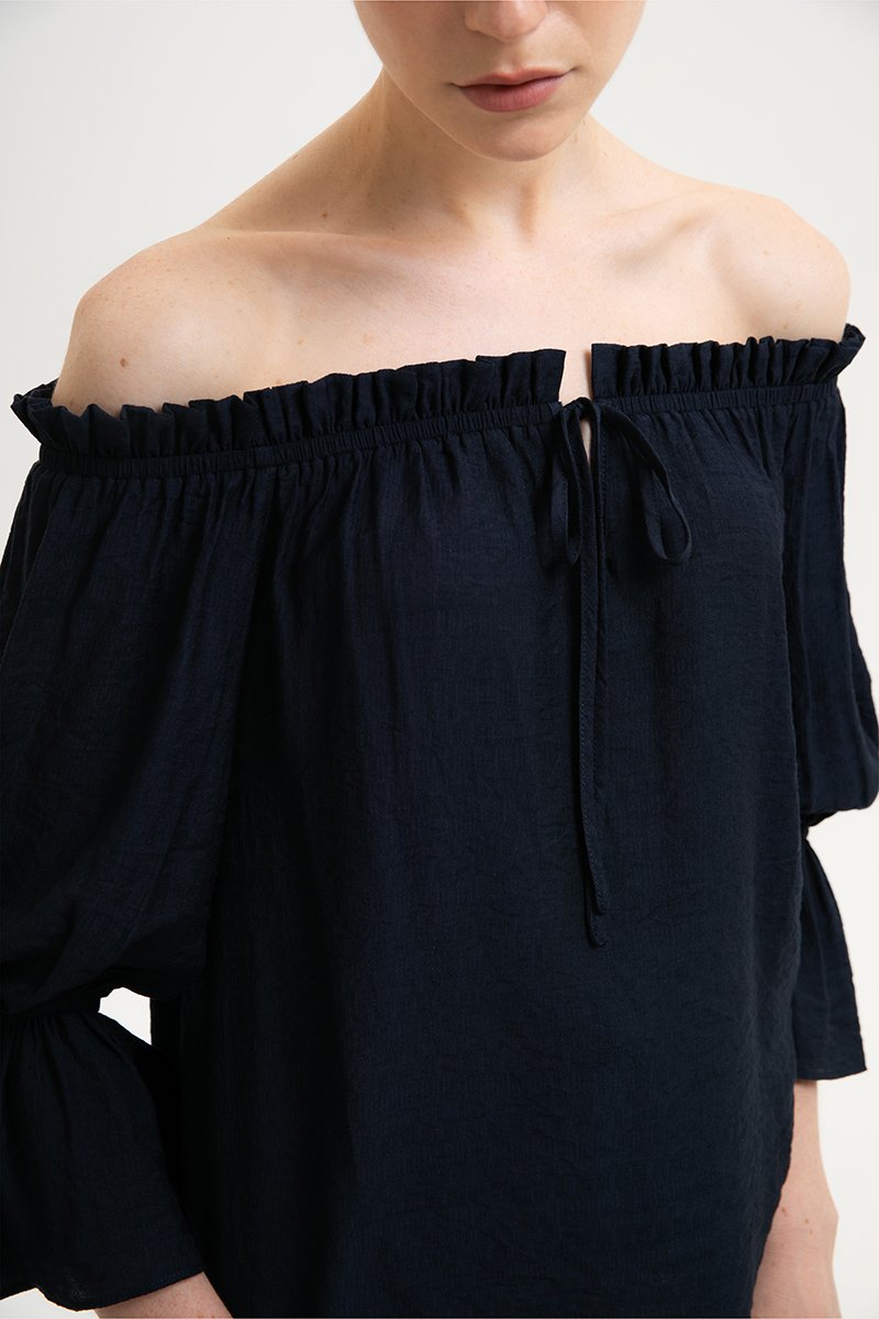 RUBY OFFSHOULDER BALLOON SLEEVE TOP