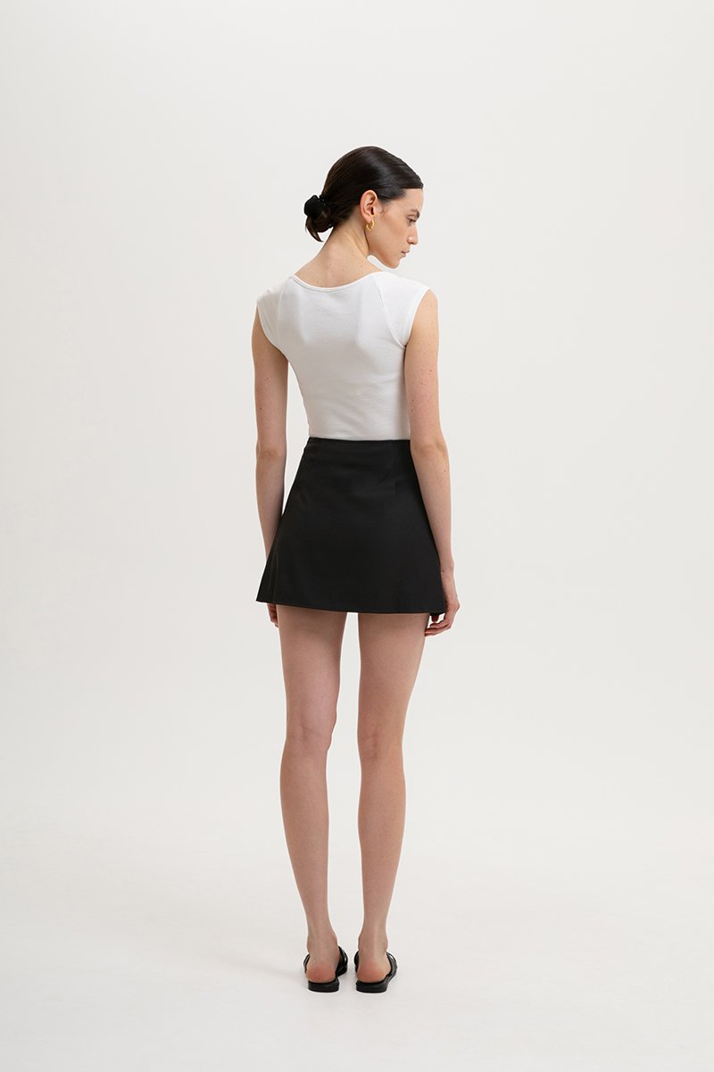 ELIJAH SIDE BUTTONDOWN SKORTS