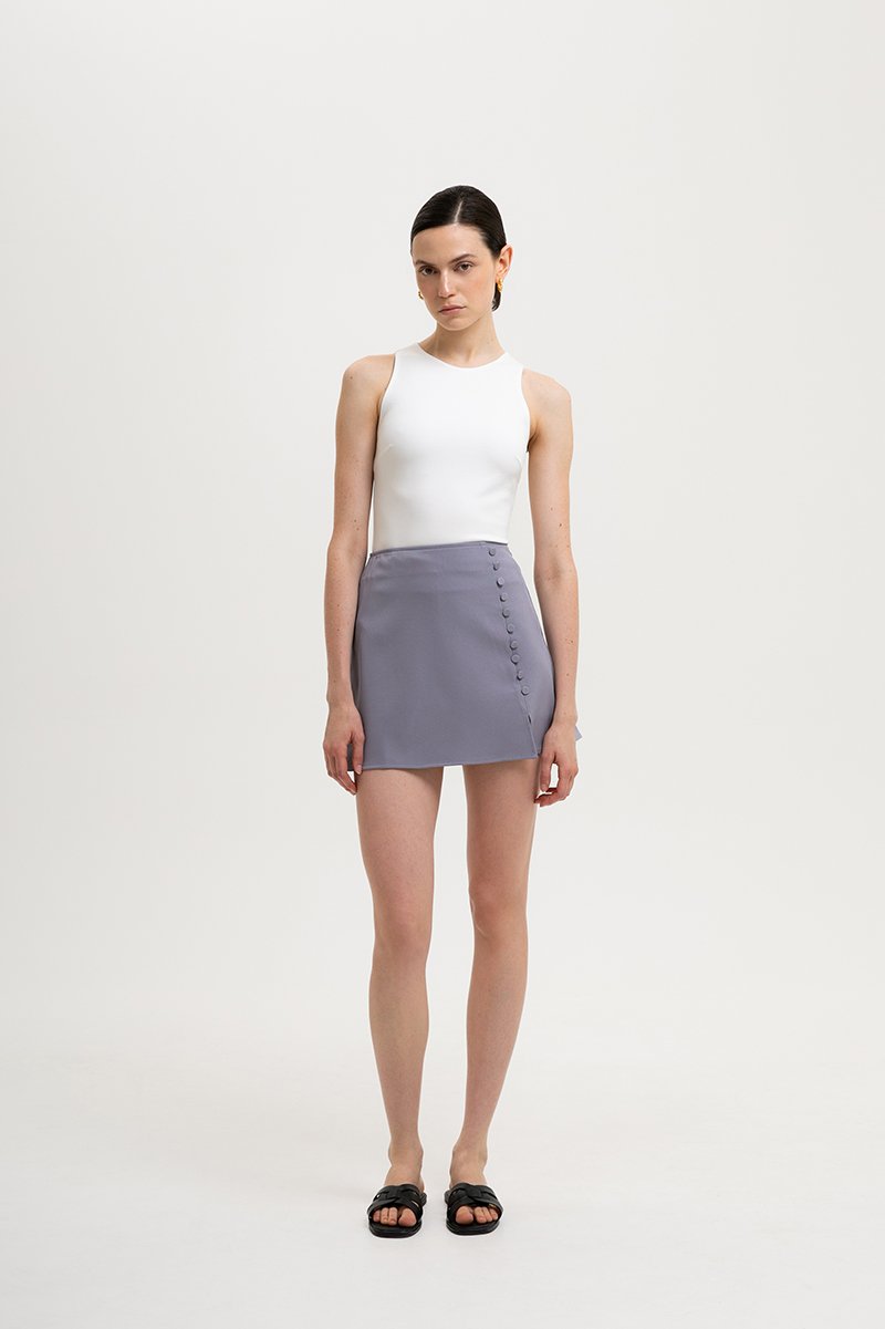 ELIJAH SIDE BUTTONDOWN SKORTS
