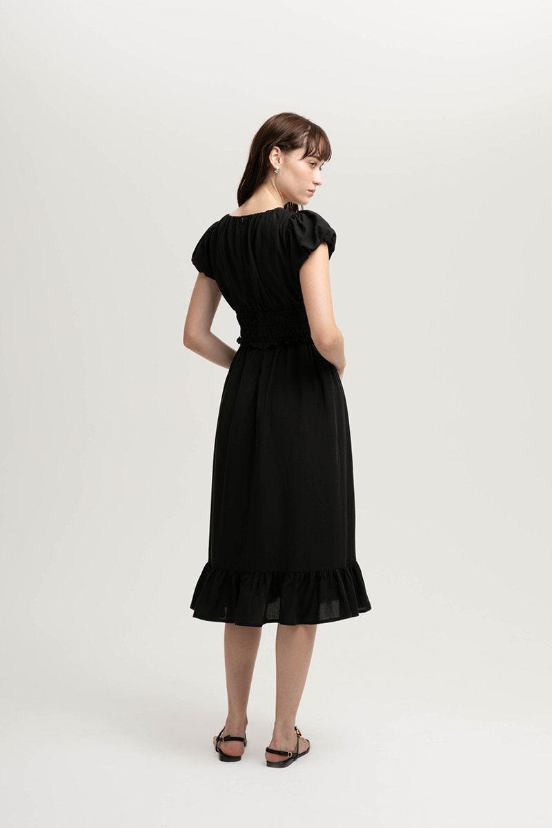 SINTRA RUCHED WAIST MAXI DRESS (PETITE)