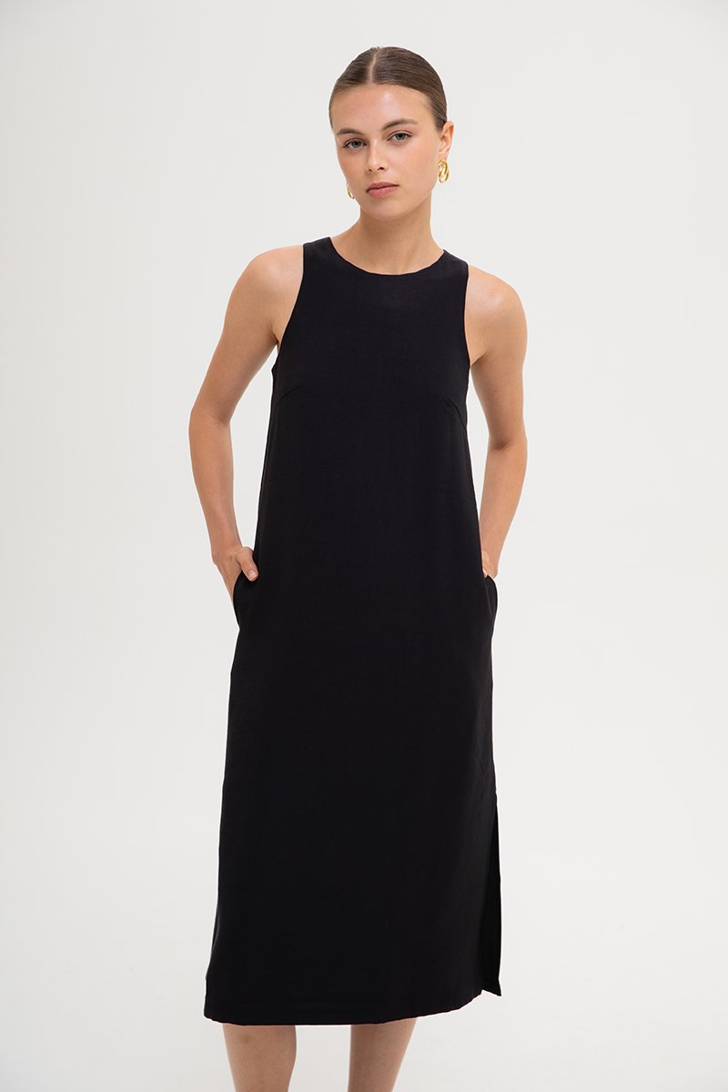 MARCY COLUMN MIDI DRESS