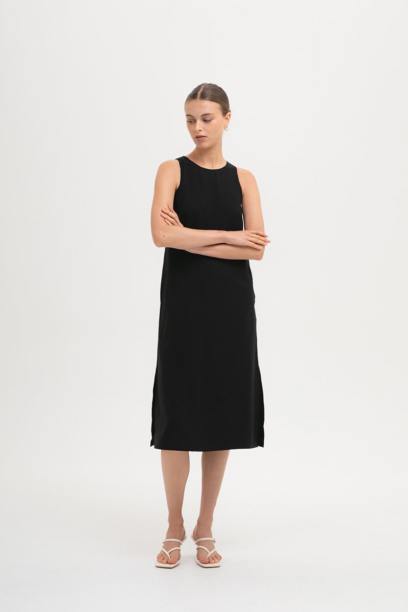 MARCY COLUMN MIDI DRESS