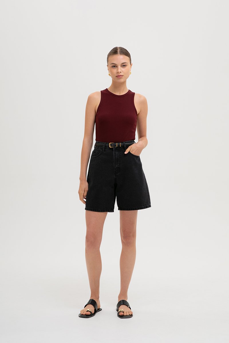 STEPHIE RIBBED TOP