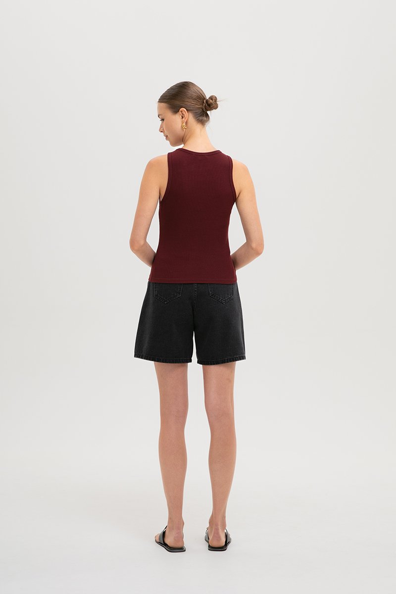 STEPHIE RIBBED TOP