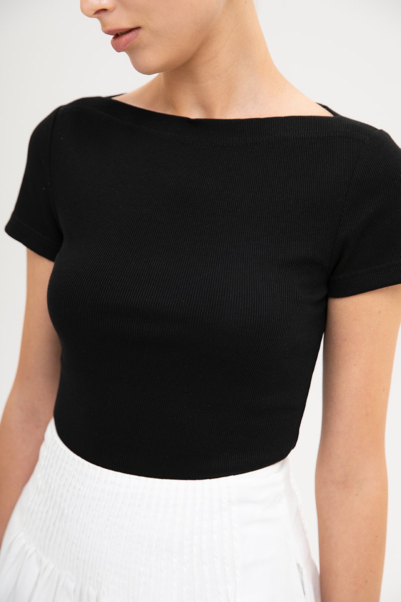 BRIDGET BOAT NECK T-SHIRT
