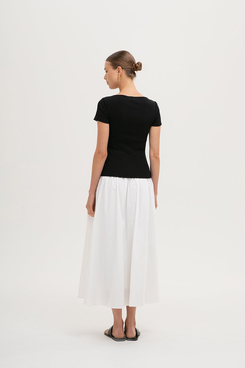 BRIDGET BOAT NECK T-SHIRT
