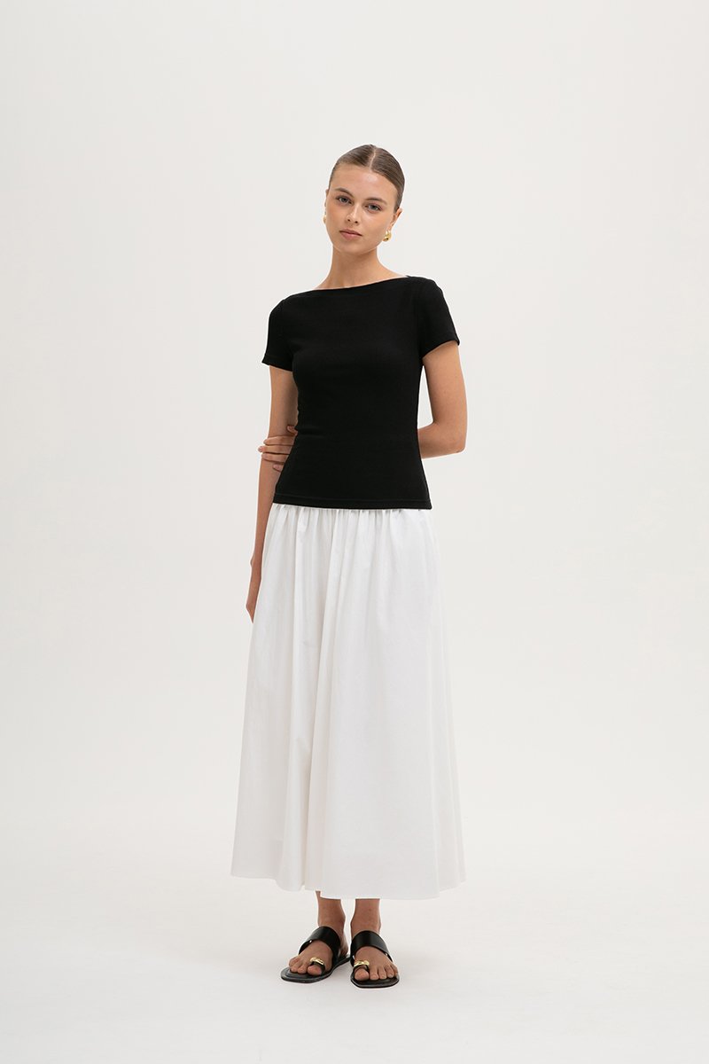 BRIDGET BOAT NECK T-SHIRT