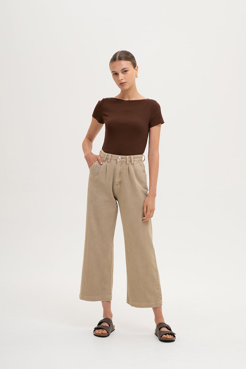 BRIDGET BOAT NECK T-SHIRT