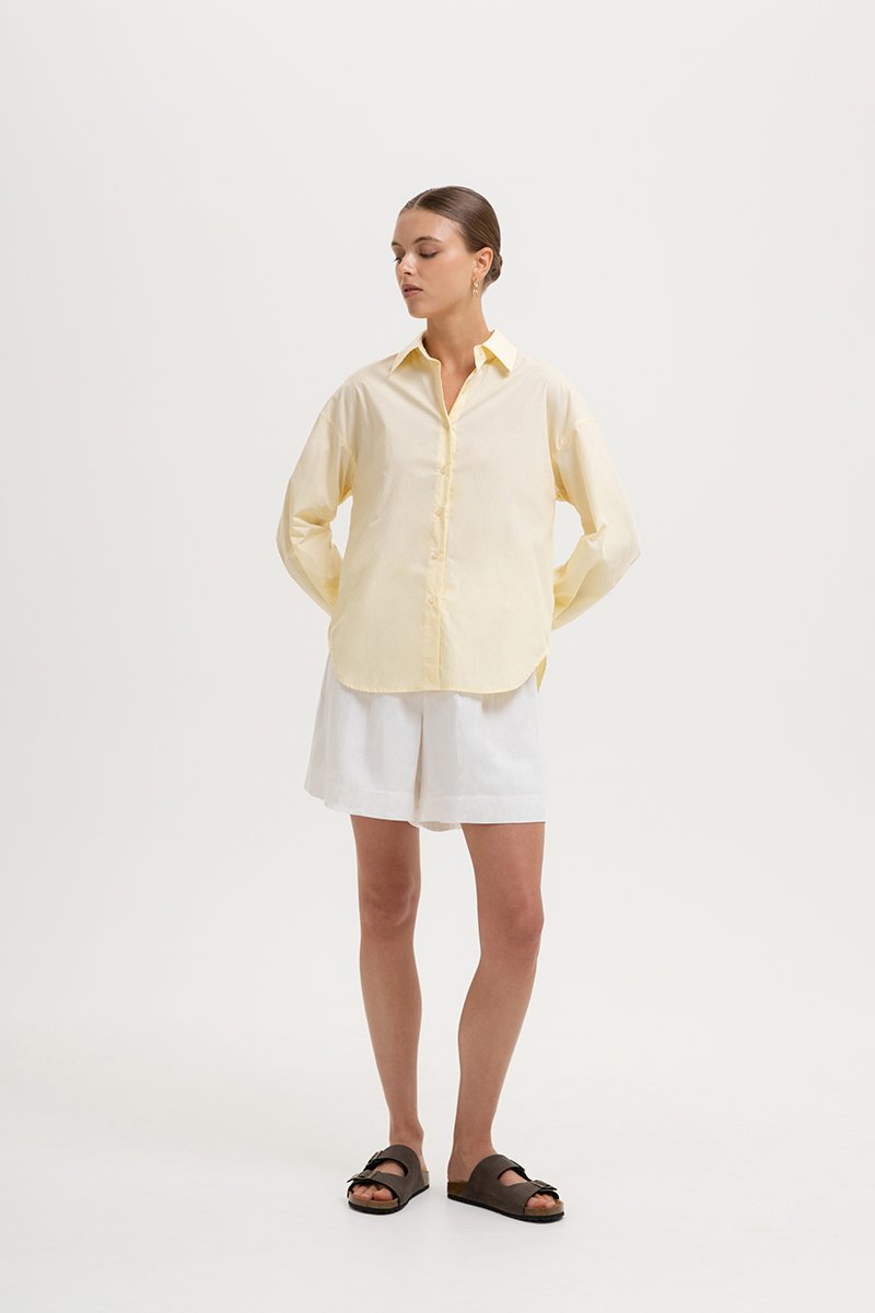 KIARA TIE BACK OVERSIZED BUTTONDOWN SHIRT