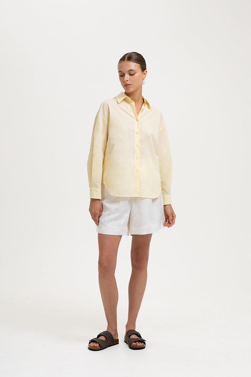 KIARA TIE BACK OVERSIZED BUTTONDOWN SHIRT