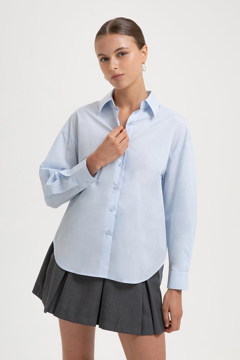 KIARA TIE BACK OVERSIZED BUTTONDOWN SHIRT