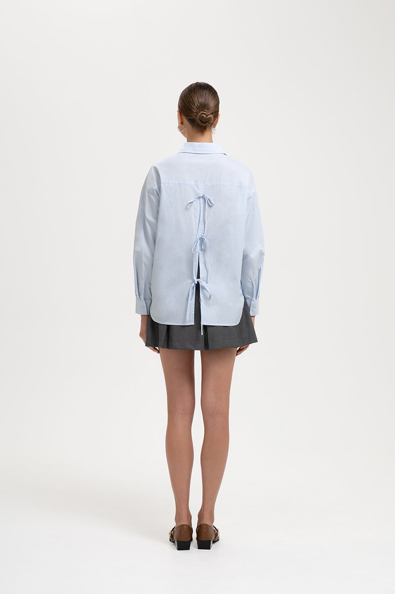 KIARA TIE BACK OVERSIZED BUTTONDOWN SHIRT