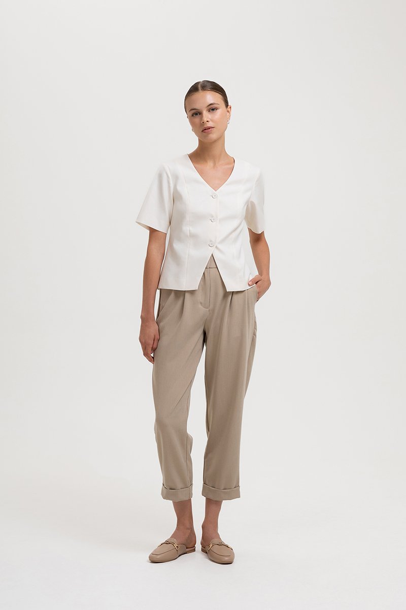 SAGE TIE BACK VEST TOP