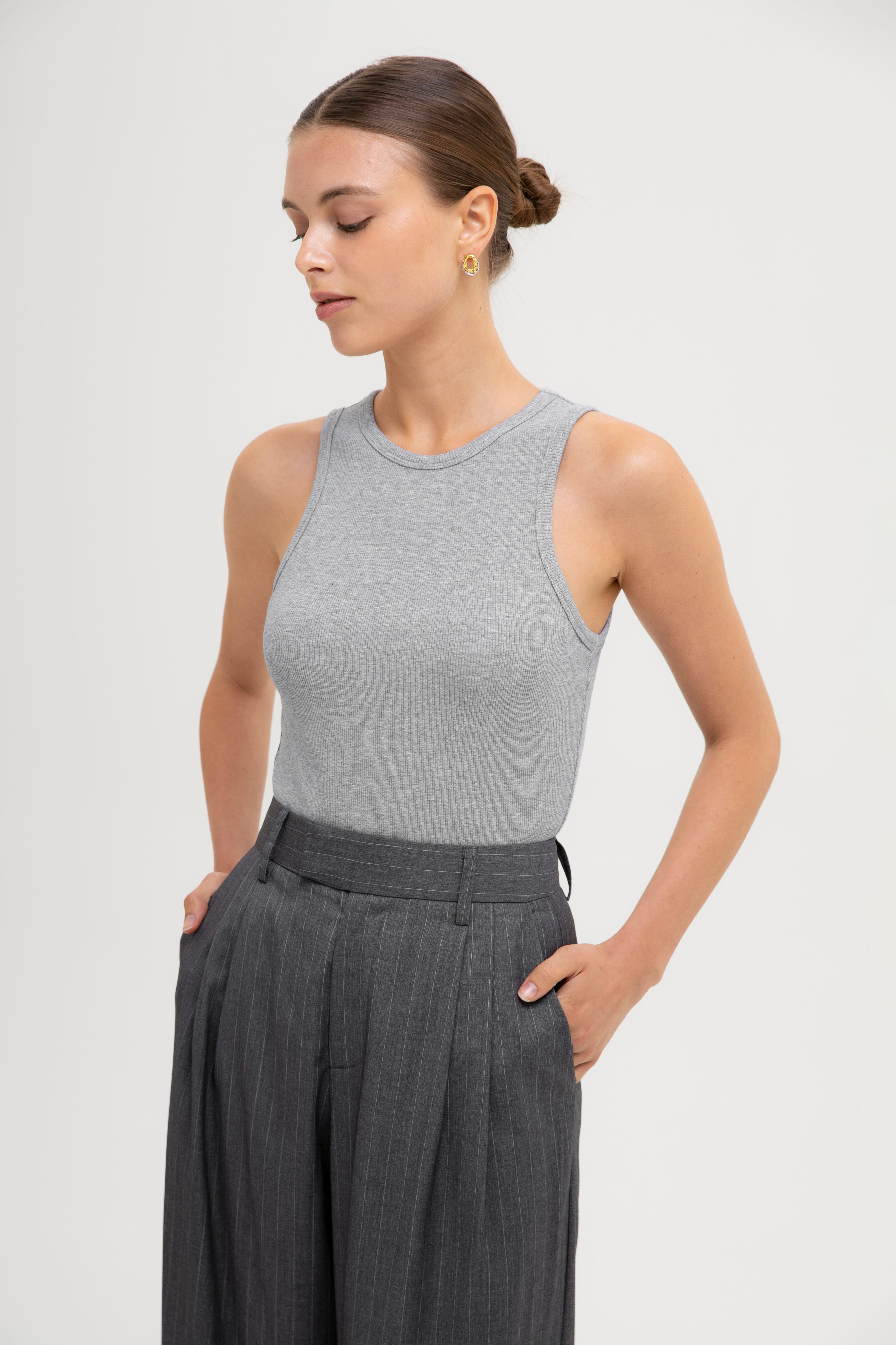 STEPHIE RIBBED TOP