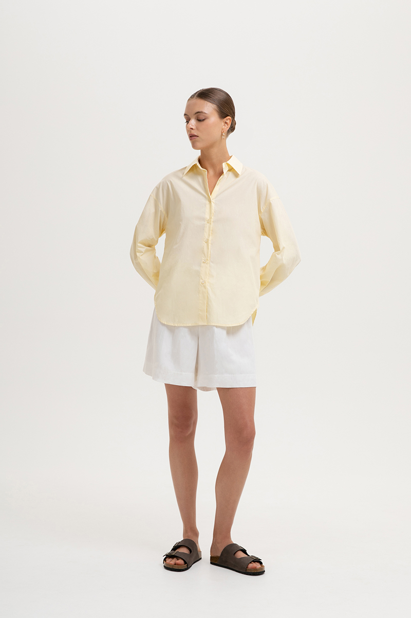 KIARA TIE BACK OVERSIZED BUTTONDOWN SHIRT