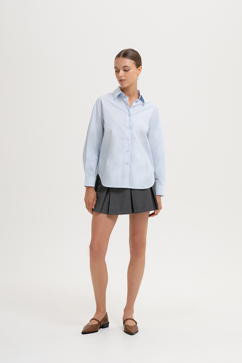 KIARA TIE BACK OVERSIZED BUTTONDOWN SHIRT