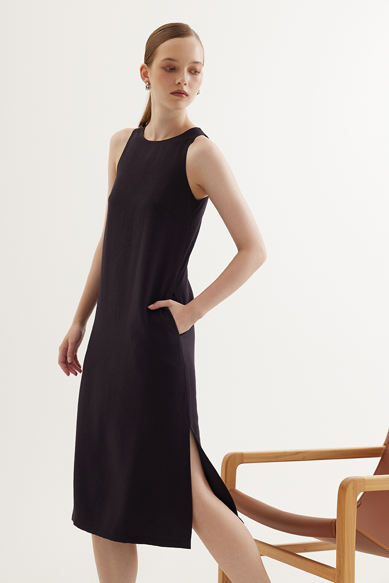 MARCY COLUMN MIDI DRESS