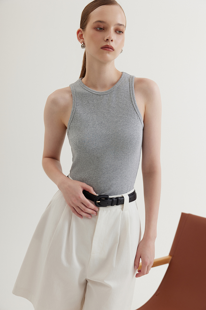 STEPHIE RIBBED TOP