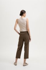 OLIVIA ASYMMETRIC VEST LINEN TOP
