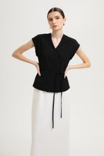 *BACKORDER* VANYA WRAP TOP W/ SASH *BACKORDER* VANYA WRAP TOP W/ SASH