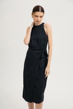 *BACKORDER* DIANNA WRAP LINEN MIDI DRESS
