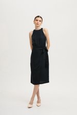*BACKORDER* DIANNA WRAP LINEN MIDI DRESS