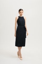*BACKORDER* DIANNA WRAP LINEN MIDI DRESS