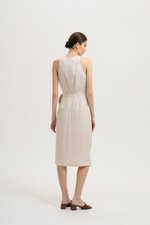 *BACKORDER* DIANNA WRAP LINEN MIDI DRESS