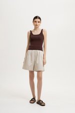 KINSLEY SQUARE NECK KNIT TANK TOP