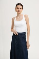 KINSLEY SQUARE NECK KNIT TANK TOP