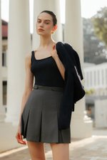 KINSLEY SQUARE NECK KNIT TANK TOP