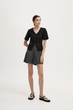 MARNIE HIGH WAISTED TAILORED SHORTS MARNIE HIGH WAISTED TAILORED SHORTS