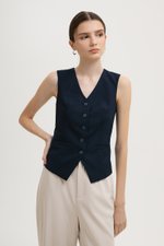 SERGE TAILORED VEST TOP