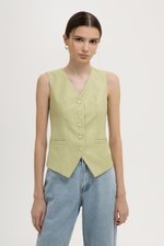 SERGE TAILORED VEST TOP