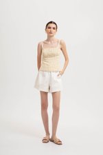 TAHLIA GINGHAM RUCHED TOP TAHLIA GINGHAM RUCHED TOP