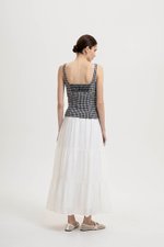 TAHLIA GINGHAM RUCHED TOP TAHLIA GINGHAM RUCHED TOP