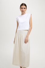 COLETTE STRIPED DROP WAIST SKIRT COLETTE STRIPED DROP WAIST SKIRT