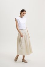 COLETTE STRIPED DROP WAIST SKIRT COLETTE STRIPED DROP WAIST SKIRT