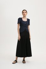 RAQUEL SHORT SLEEVE VEST LINEN TOP RAQUEL SHORT SLEEVE VEST LINEN TOP