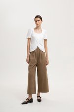 RAQUEL SHORT SLEEVE VEST LINEN TOP RAQUEL SHORT SLEEVE VEST LINEN TOP