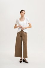 RAQUEL SHORT SLEEVE VEST LINEN TOP RAQUEL SHORT SLEEVE VEST LINEN TOP