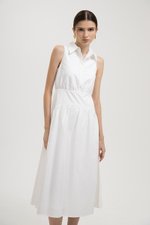 JOCELYN DROP WAIST SHIRT MIDI DRESS JOCELYN DROP WAIST SHIRT MIDI DRESS