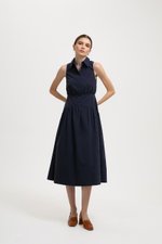 JOCELYN DROP WAIST SHIRT MIDI DRESS JOCELYN DROP WAIST SHIRT MIDI DRESS