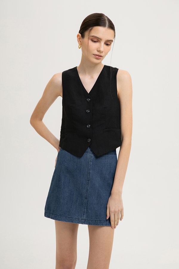 LISSA DENIM MINI SKIRT LISSA DENIM MINI SKIRT